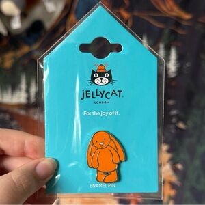 Jellycat Orange Bashful Bunny Pin Badge